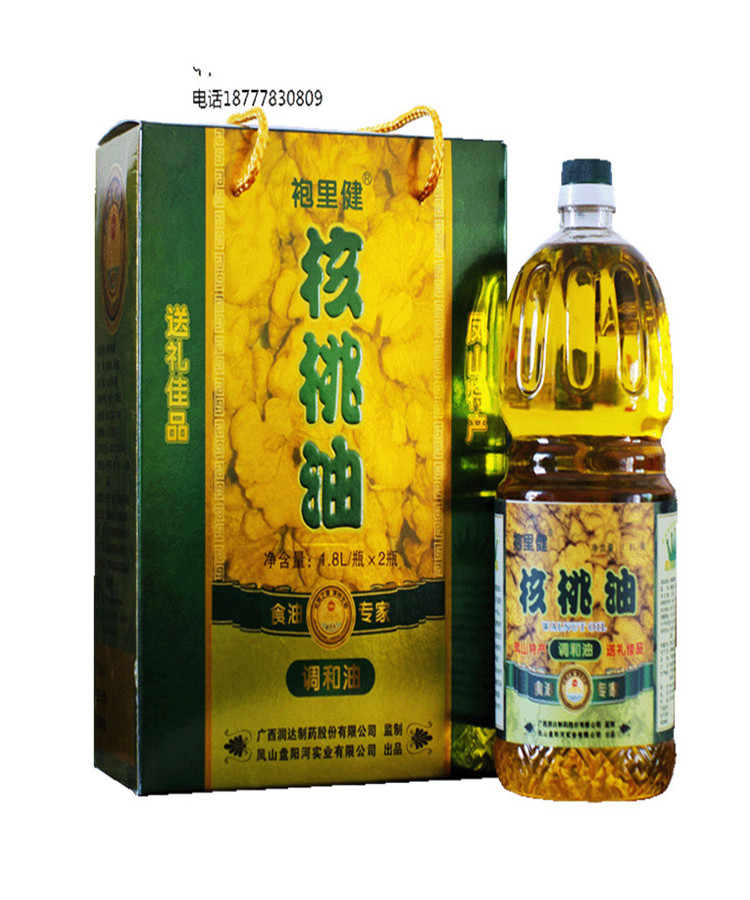 福生寿 核桃油调和油2瓶一提(1.8升一瓶)